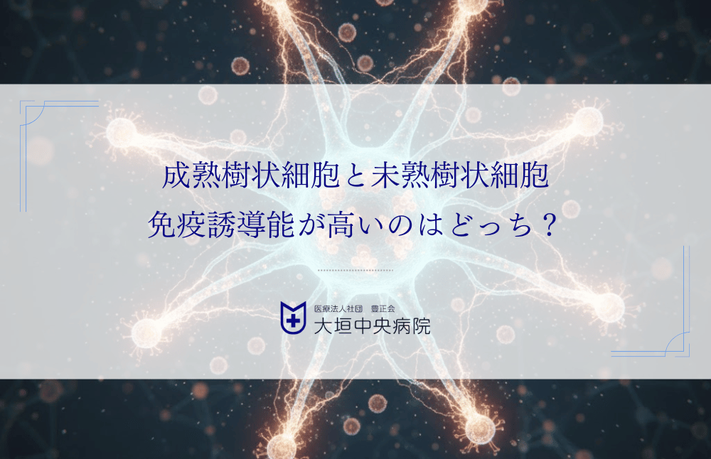 成熟樹状細胞と未熟樹状細胞｜免疫誘導能が高いのはどっち？
