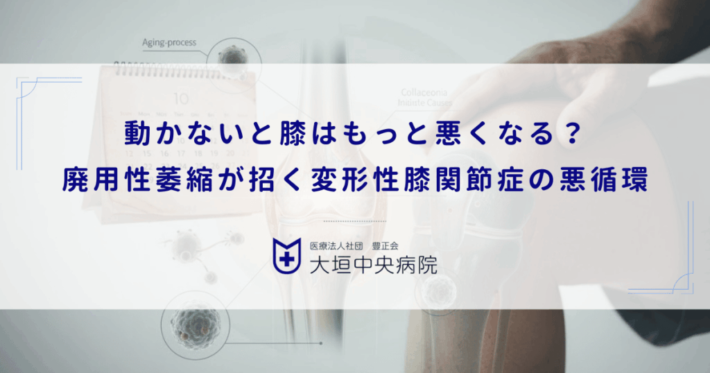 動かないと膝はもっと悪くなる？廃用性萎縮が招く変形性膝関節症の悪循環