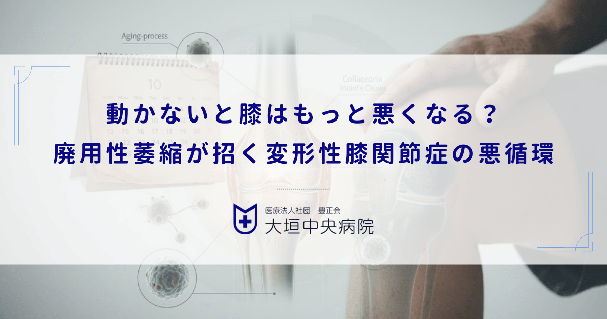 動かないと膝はもっと悪くなる？廃用性萎縮が招く変形性膝関節症の悪循環