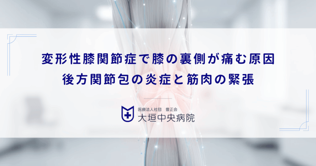 変形性膝関節症で膝の裏側が痛む原因｜後方関節包の炎症と筋肉の緊張