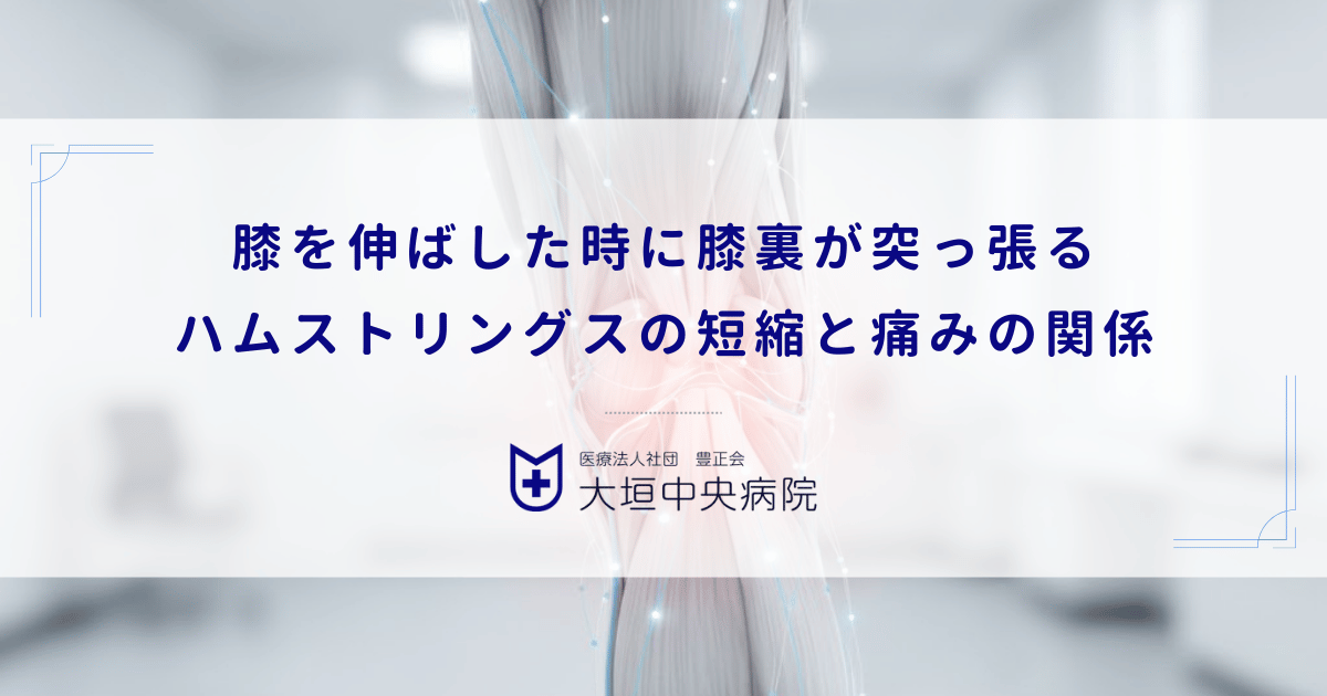膝を伸ばした時に膝裏が突っ張る|ハムストリングスの短縮と痛みの関係