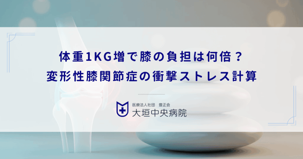 体重1kg増で膝の負担は何倍？肥満が招く変形性膝関節症の衝撃ストレス計算