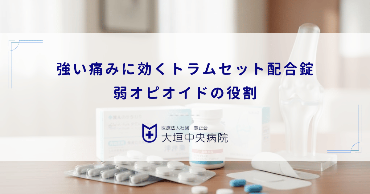 強い痛みに効くトラムセット配合錠｜変形性膝関節症の慢性疼痛に対する弱オピオイドの役割