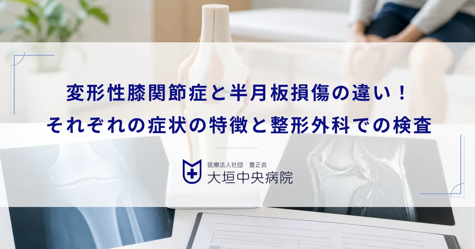 変形性膝関節症と半月板損傷の違い！それぞれの症状の特徴と整形外科での検査