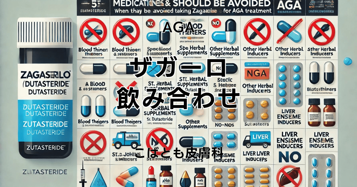 ザガーロとの飲み合わせ（併用禁忌）で注意すべき薬やサプリ