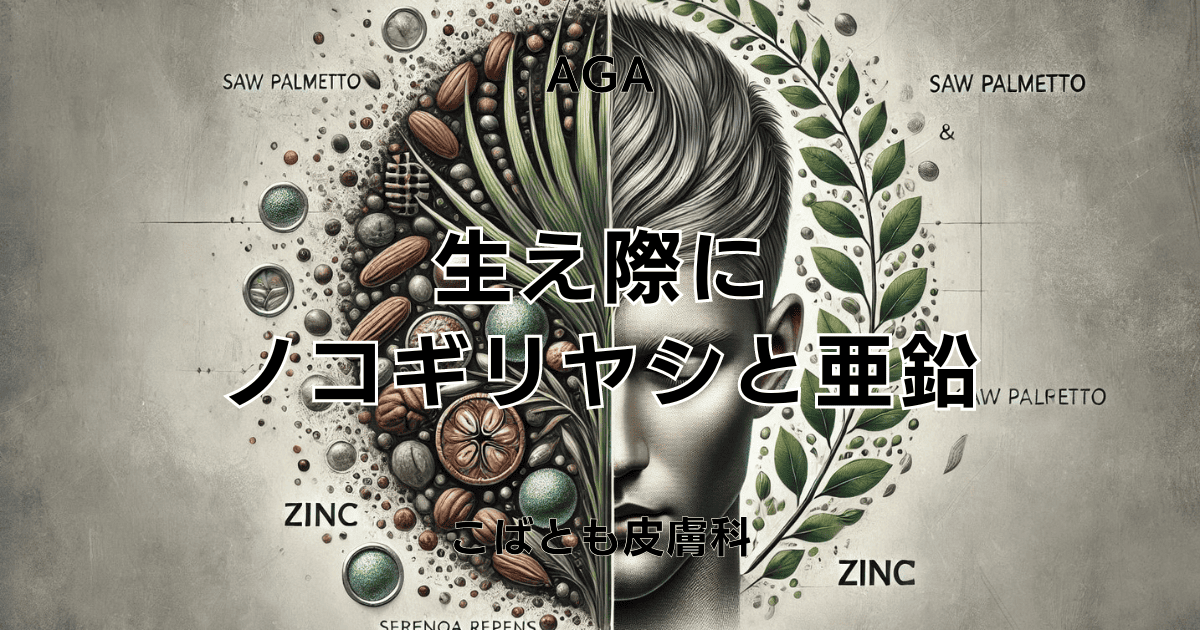 生え際ケアに？亜鉛×ノコギリヤシを使用するメリットとは