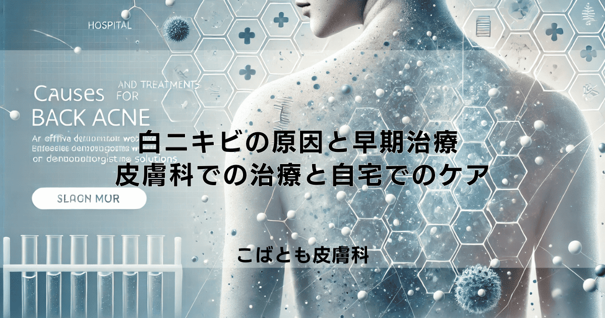 白ニキビの原因と早期治療 - 皮膚科での治療と自宅でのケア