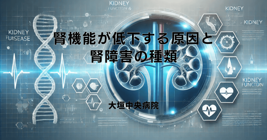 腎機能が低下する原因と腎障害の種類｜早期発見のために