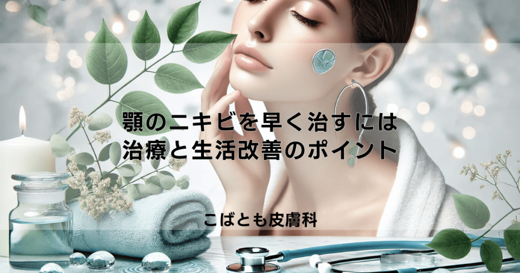 急にできた顎のニキビを早く治すには｜治療と生活改善のポイント