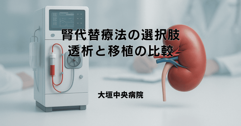 腎代替療法の選択肢｜透析と移植の比較