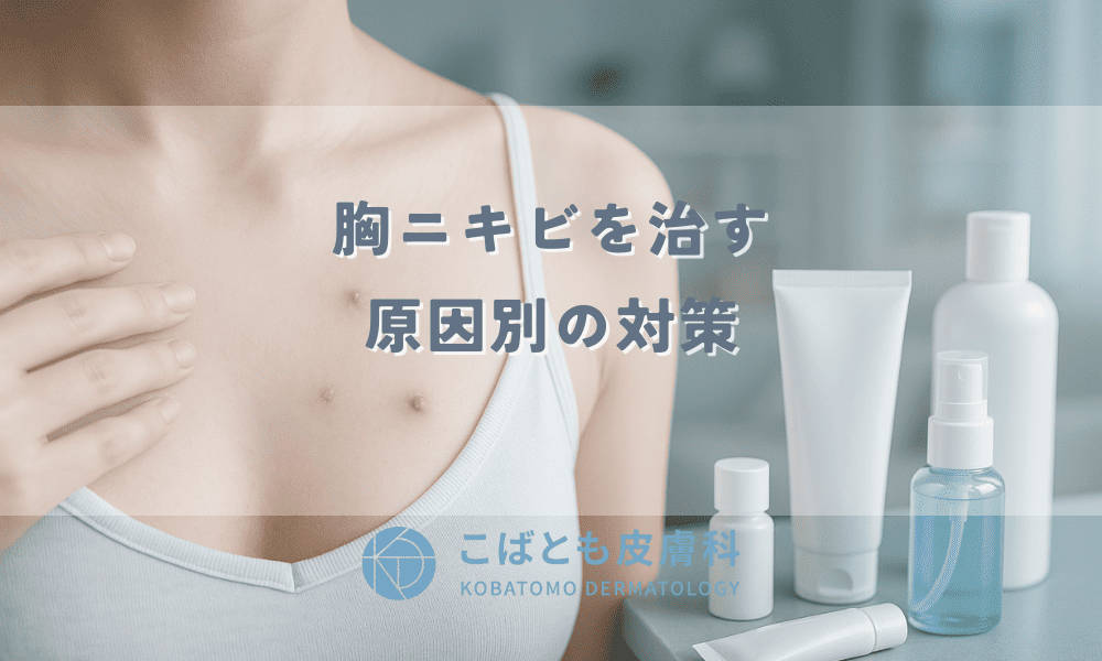 胸ニキビを治す！原因別の対策と効果的な市販薬・処方薬の選び方