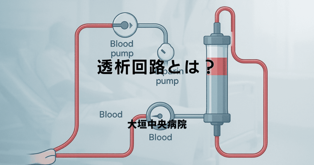 透析回路とは？血液が循環する仕組みと各部の名称を図で解説