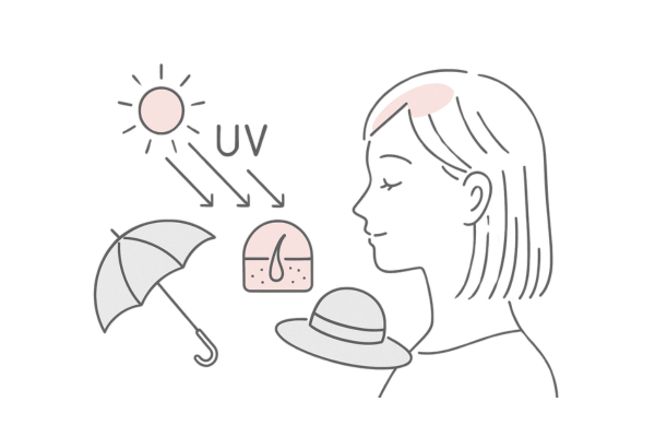 紫外線(太陽)と頭皮、UV-A/UV-B
