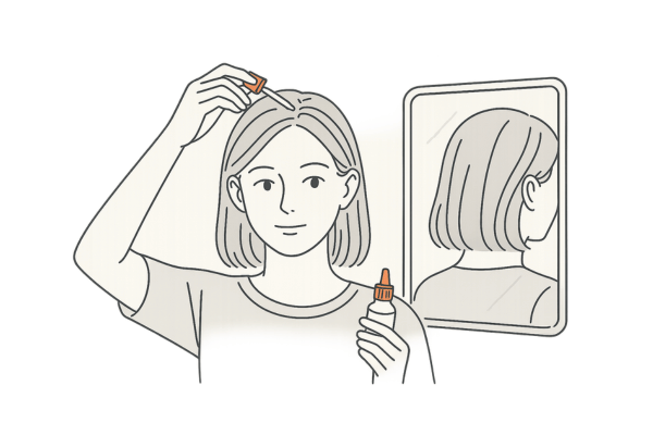 外用薬の塗布シーン
