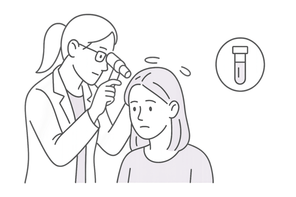 視診とダーモスコピー検査