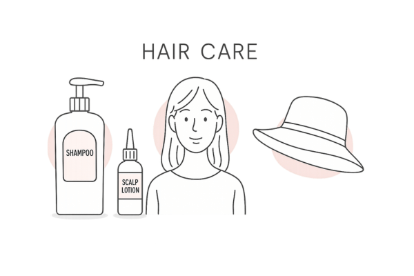 ヘアケアアイテムと注意点