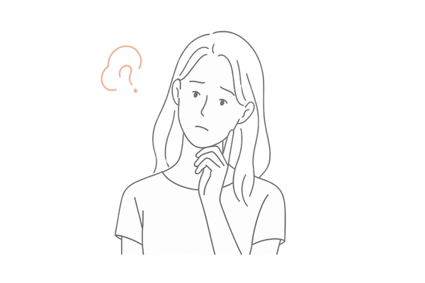 悩む女性のイメージ