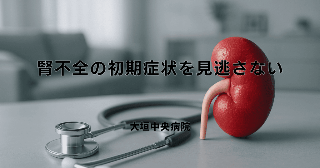 腎不全の初期症状を見逃さない！サインと早期発見・対応の重要性
