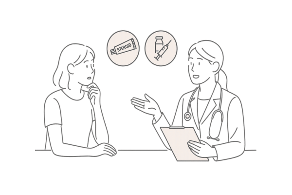 女性と医師がカウンセリングしているイメージ