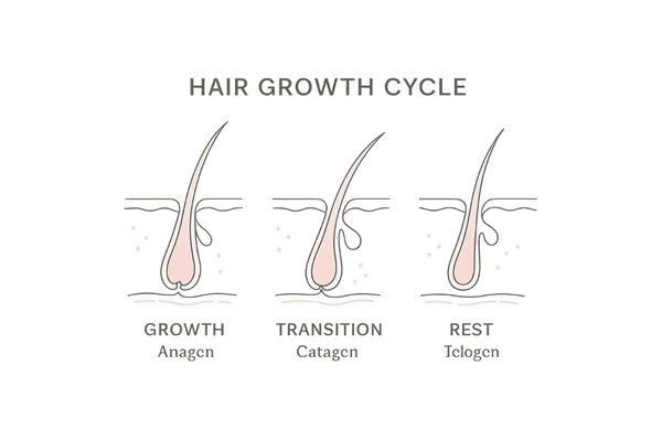 ヘアサイクル(成長期・退行期・休止期)