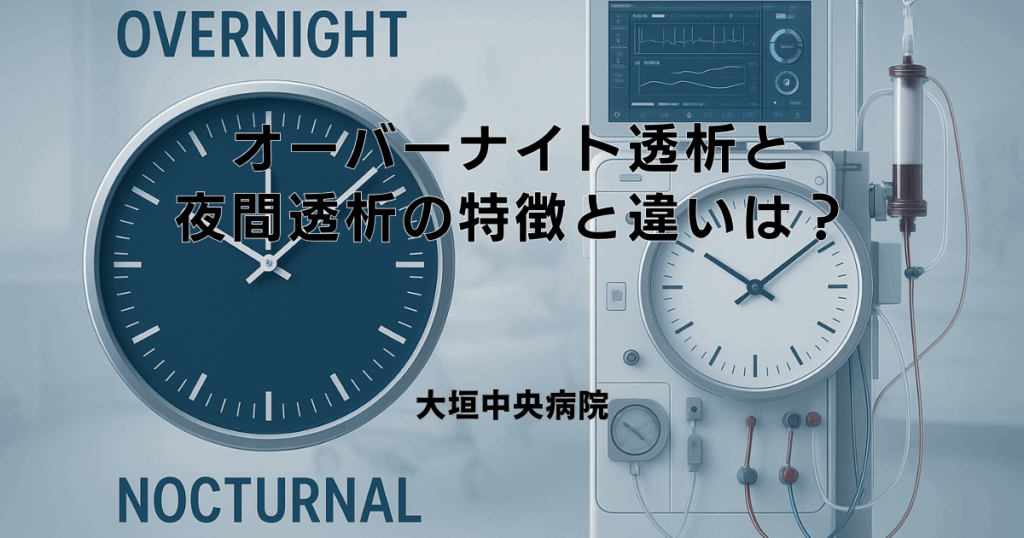 オーバーナイト透析と夜間透析の特徴と違いは？時間設定と効果の違い