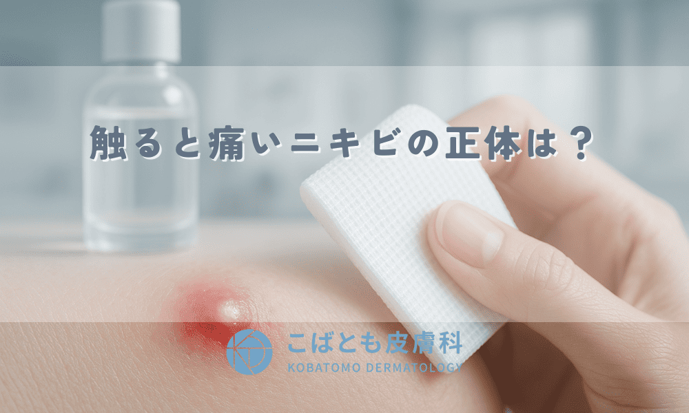触ると痛いニキビの正体は？炎症の原因と悪化させない応急処置法