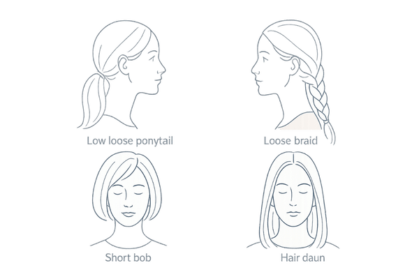 ヘアスタイル変更のポイント(いろいろな髪型の例)