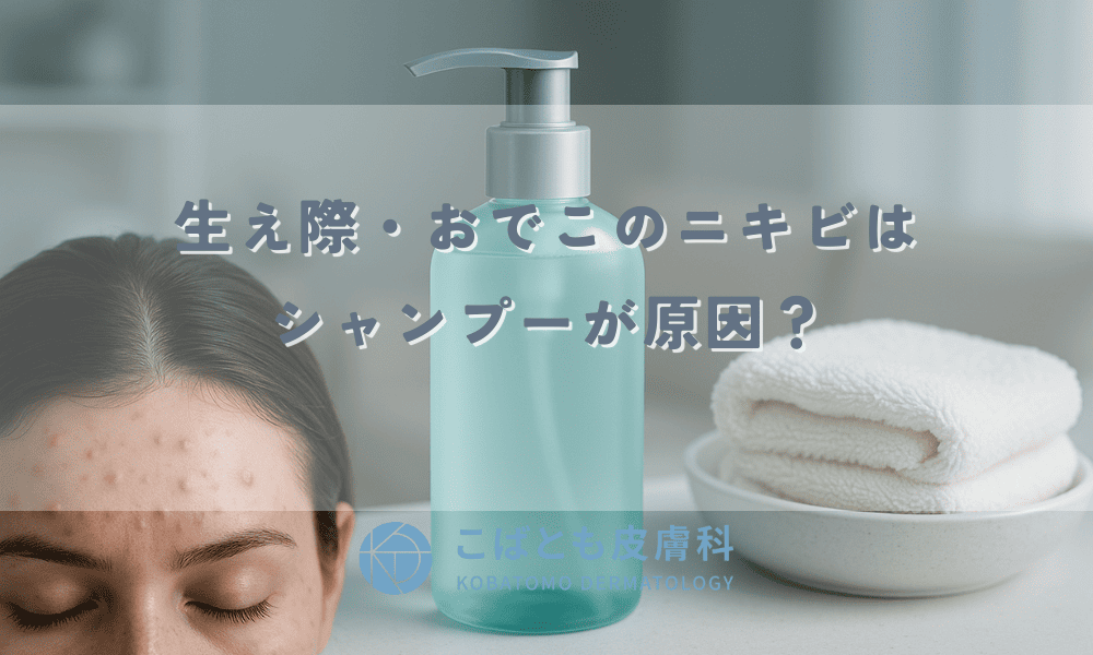 生え際・おでこのニキビはシャンプーが原因？見落としがちなNG習慣と正しいヘアケア・洗い方