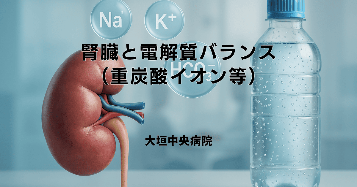 腎臓と電解質バランス（重炭酸イオン等）｜炭酸水の影響は？