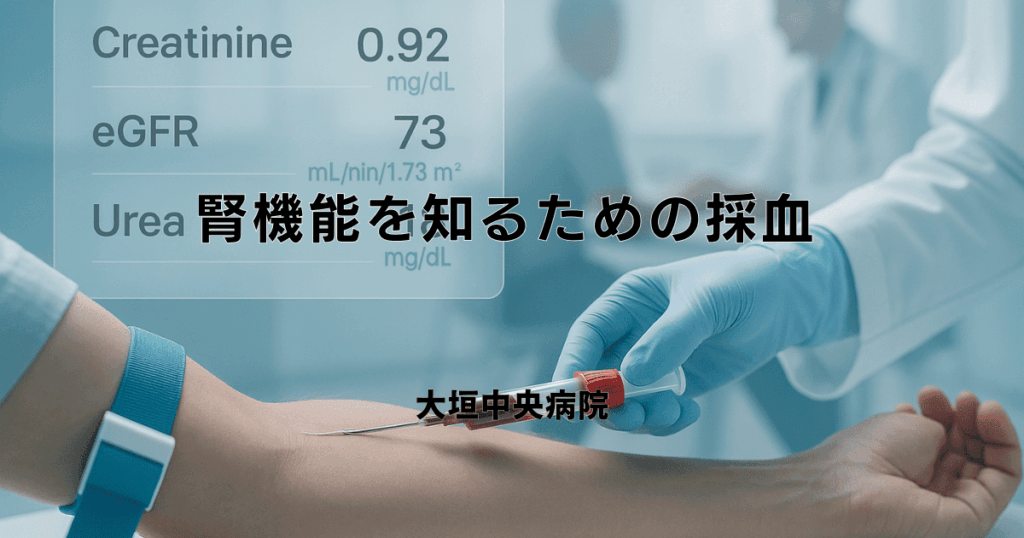 腎機能を知るための採血｜主要な検査項目（クレアチニン等）と見方