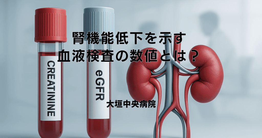 腎機能低下を示す血液検査の数値とは？クレアチニン・eGFRの見方
