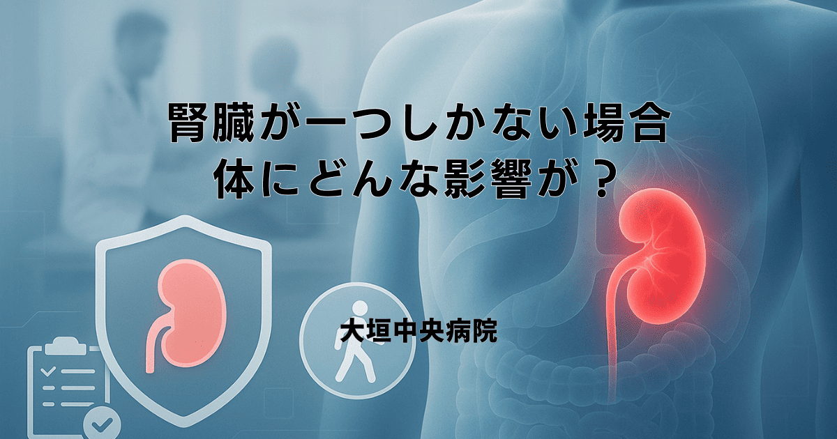 腎臓が一つしかない場合、体にどんな影響がある？日常生活の注意点