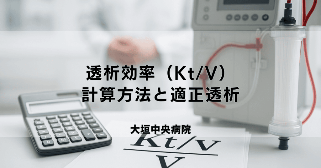 透析効率（Kt/V）とは？計算方法と適正透析の指標としての意味