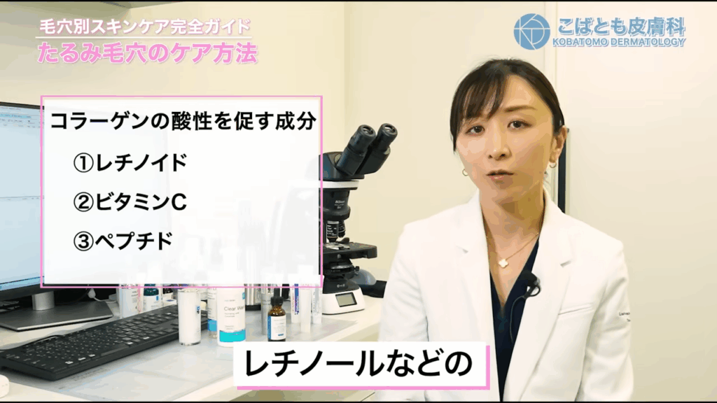 コラーゲンの産生を促す成分