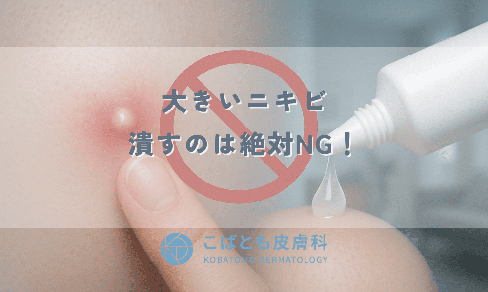【大きいニキビ】潰すのは絶対NG！正しい治し方と跡を残さない応急処置