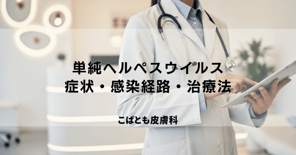 「単純ヘルペスウイルス」とは？1型と2型の症状・感染経路・治療法の違い