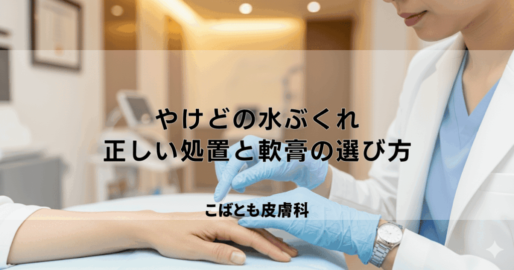 やけどの水ぶくれが破れたらどうする？感染を防ぐための正しい処置と軟膏の選び方