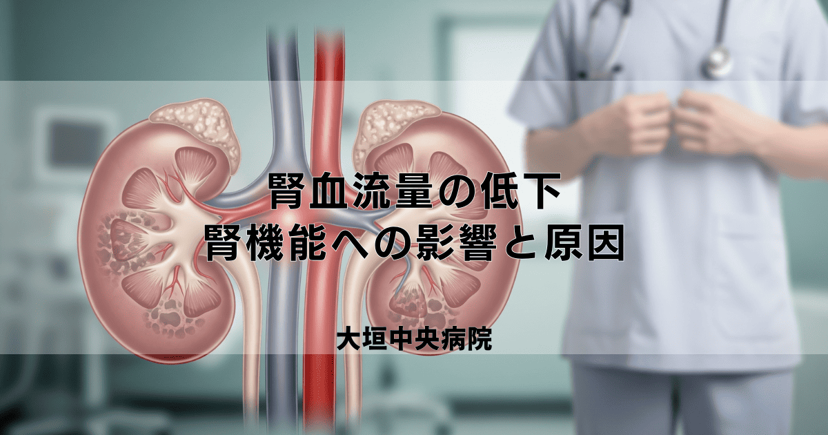腎血流量が低下するとどうなる？腎機能への影響と原因