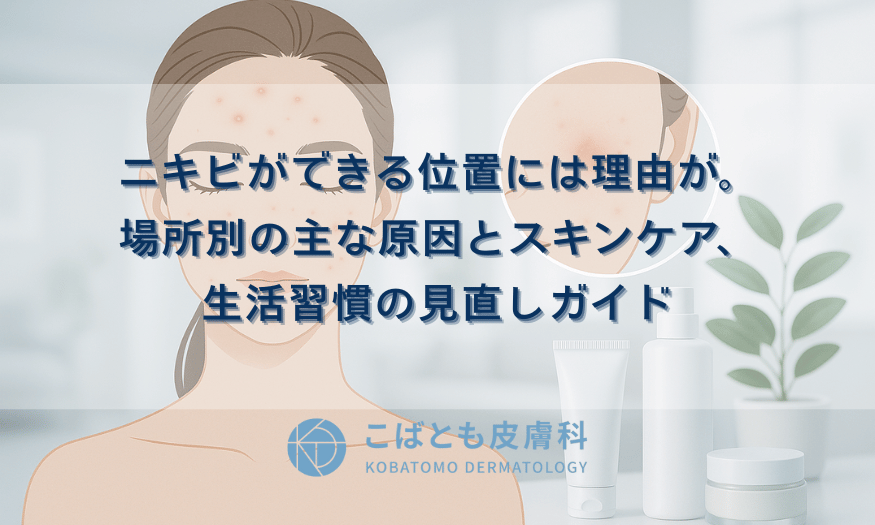 ニキビができる位置には理由が。場所別の主な原因とスキンケア、生活習慣の見直しガイド