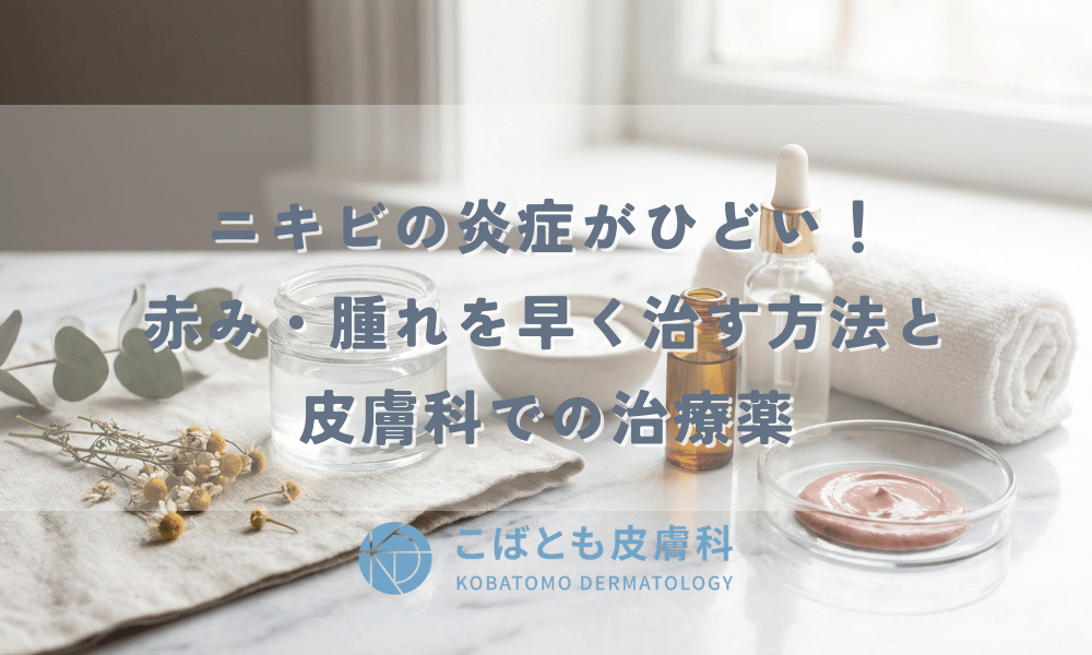 ニキビの炎症がひどい！赤み・腫れを早く治す方法と皮膚科での治療薬