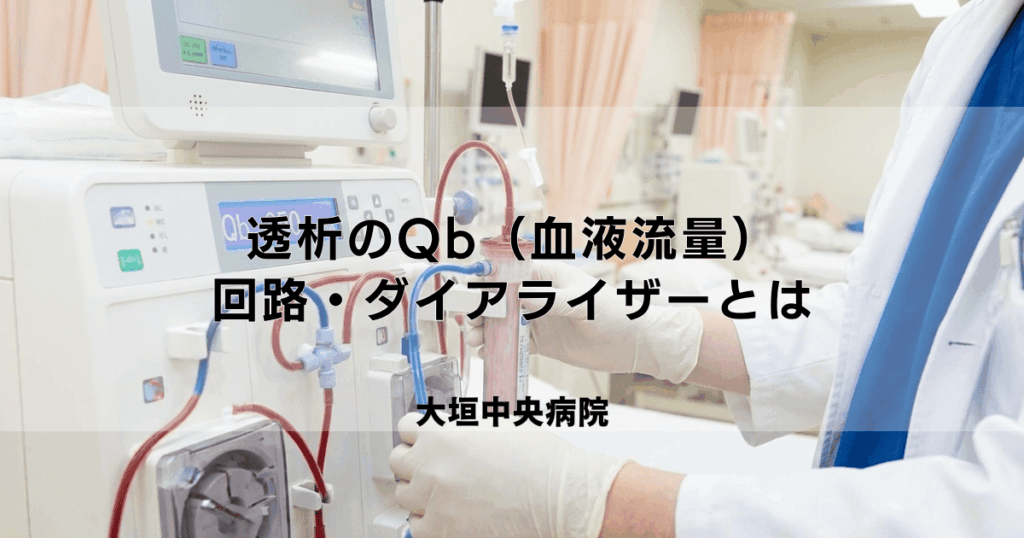 透析のQb（血液流量）・回路・ダイアライザーの役割とは？【基礎知識】