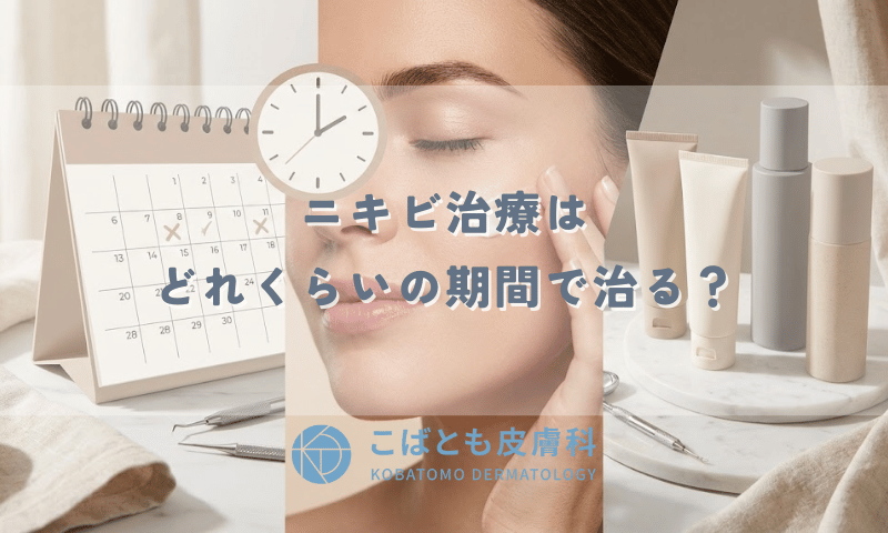 ニキビ治療はどれくらいの期間で治る？皮膚科に通う頻度と「完治」の目安