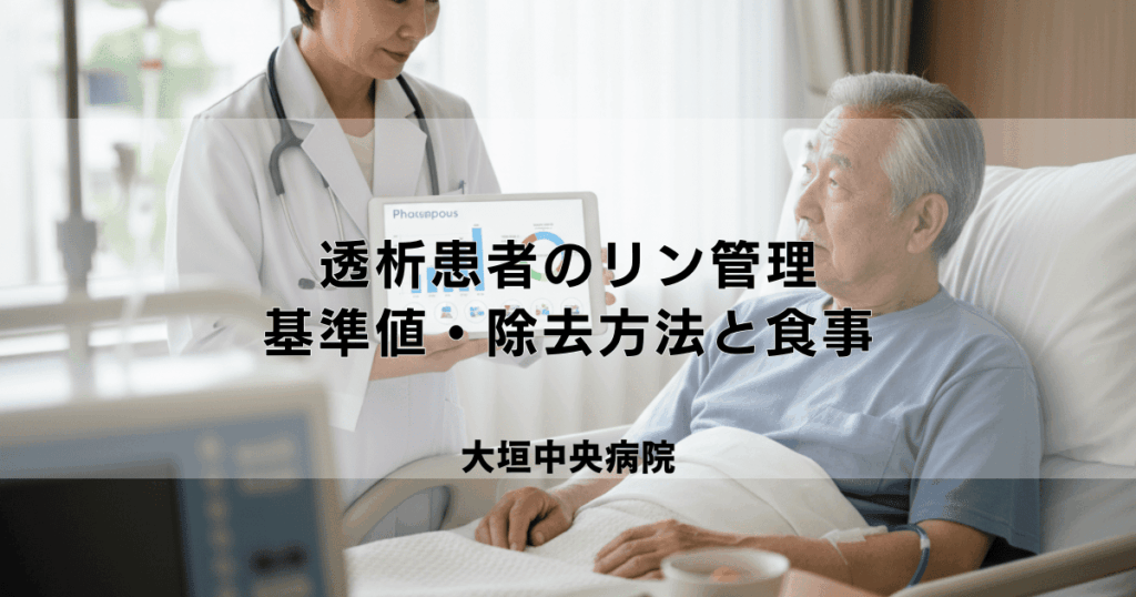 透析患者のリン管理｜基準値・除去方法と食事での注意点（低リン食）