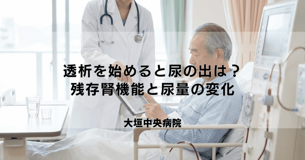 透析を始めると尿は出なくなる？残存腎機能と尿量の変化について