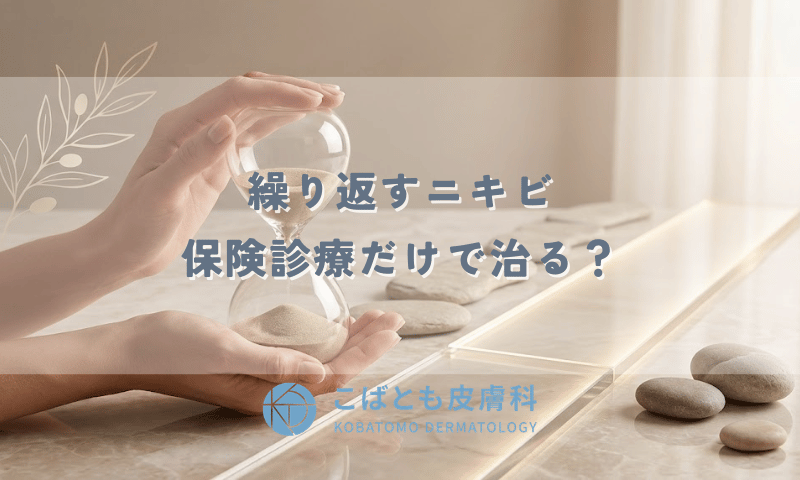 繰り返すニキビ、保険診療だけで治る?自由診療(美容皮膚科)を検討するタイミング