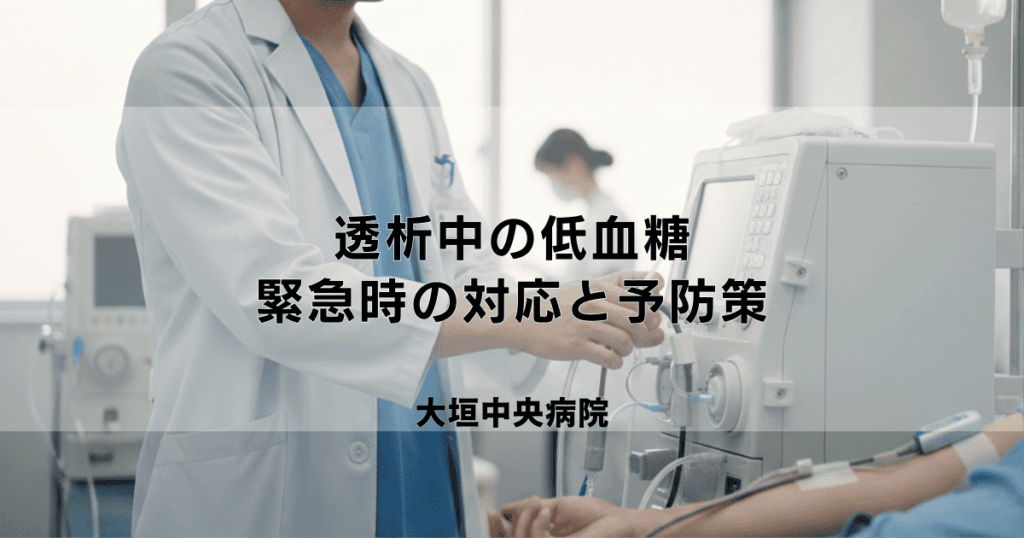 透析中の低血糖｜原因・症状・緊急時の対応と予防策