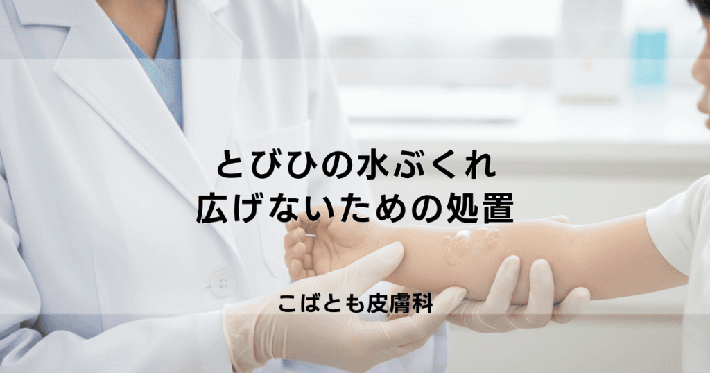 とびひの水ぶくれは潰すべき？中身の液体はうつる？広げないための正しい処置