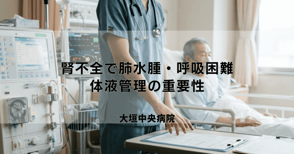 腎不全による肺水腫・呼吸困難｜原因となる体液管理の重要性