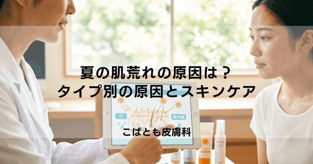 夏の肌荒れ、原因は汗？紫外線？タイプ別の原因とスキンケア対策