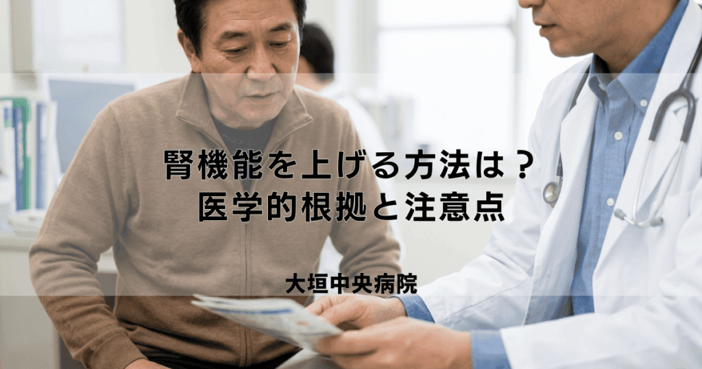 腎機能を上げる（回復・改善する）方法はある？医学的根拠と注意点